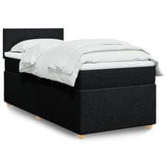 shumee Posteľný rám boxspring s matracom čierny 80x200 cm látka