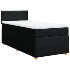 Petromila vidaXL Boxspring posteľ s matracom čierna jednolôžková látka