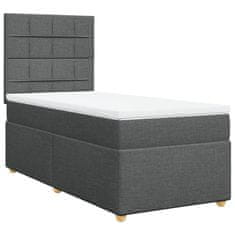 Petromila vidaXL Boxspring posteľ s matracom tmavosivá 90x190 cm látka