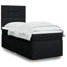 shumee Posteľný rám boxspring s matracom čierny 90x190 cm látka