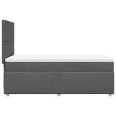 Petromila vidaXL Boxspring posteľ s matracom tmavosivá 90x190 cm látka