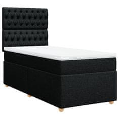 Petromila vidaXL Boxspring posteľ s matracom čierna 100x200 cm látka