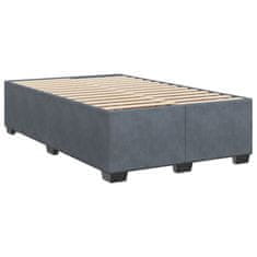 Petromila vidaXL Boxspring posteľ s matracom, tmavosivá 120x190 cm, zamat