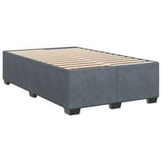 Petromila vidaXL Boxspring posteľ s matracom, tmavosivá 120x190 cm, zamat