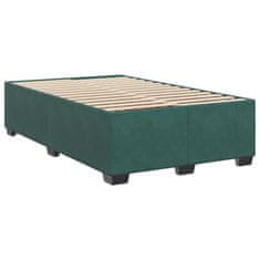 Petromila vidaXL Boxspring posteľ s matracom, tmavozelená 120x190cm, zamat