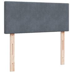 Petromila vidaXL Boxspring posteľ s matracom, tmavosivá 120x190 cm, zamat