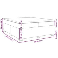 Petromila vidaXL Boxspring posteľ s matracom čierna 200x200 cm umelá koža