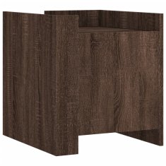 Petromila vidaXL Nočná skrinka hnedý dub 45x50x50 cm kompozitné drevo