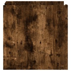 Petromila vidaXL Nočná skrinka dymový dub 45x50x50 cm kompozitné drevo