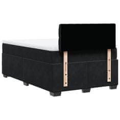 Petromila vidaXL Boxspring posteľ s matracom čierna 120x190 cm zamat