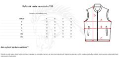 TXR Reflexná vesta na motorku TXR XL