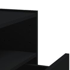 Petromila vidaXL Nástenný nočný stolík čierny 45x30x35 cm