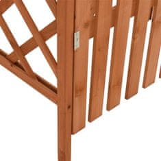 Vidaxl Pergola s bránkou 116x40x204 cm masívne jedľové drevo