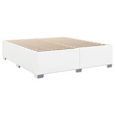 Petromila vidaXL Boxspring posteľ s matracom biela 200x200 cm umelá koža