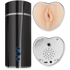 XSARA Masturbátor v tubě ve tvaru srdce 34 sex programy umělá kůže cyberskin - 79026851
