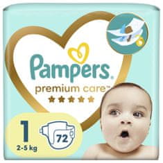 Pampers Premium Care Plienky jednorazové 1 (2-5 kg) 72 ks