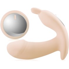 XSARA Samonosný vibrátor, masažér vagíny a klitorisu s dálkovým ovládáním - 79597467