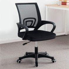 CoZy Kancelárska otočná stolička zo sieťoviny - čierna
