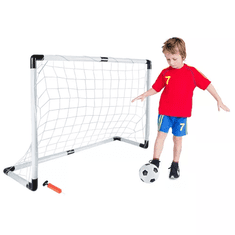 Trizand Detský futbalový set: bránka, lopta a pumpa, plastový rám, rozmery 120x40x80 cm