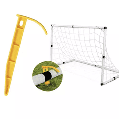 Trizand Detský futbalový set: bránka, lopta a pumpa, plastový rám, rozmery 120x40x80 cm