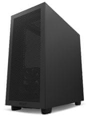 NZXT skriňa H7 Flow edition / ATX / 2x 120 mm fan / USB-C / 2x USB / presklená bočnica / mesh panel / čierna