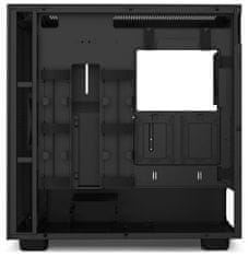 NZXT skriňa H7 Flow edition / ATX / 2x 120 mm fan / USB-C / 2x USB / presklená bočnica / mesh panel / čierna