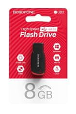 Borofone Flash disk BUD2 8GB čierny