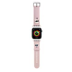 Karl Lagerfeld Remienok Karl and Choupette Head NFT pre Apple Watch 38/40/41 Pink