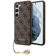 Guess Zadný kryt 4G Charms pre Samsung Galaxy A35 5G Brown