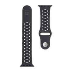 Tactical Silikónový remienok 839 Double pre Apple Watch 1/2/3/4/5/6/7/8/9/SE 38/40/41 mm Black