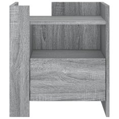 Petromila vidaXL Nočný stolík sivá sonoma 45x50x50 cm kompozitné drevo