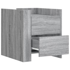 Petromila vidaXL Nočný stolík sivá sonoma 45x50x50 cm kompozitné drevo