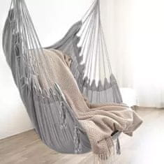 Gardlov Kreslo závesné HAMMOCK sivé 97x130cm SW30GR + 2 vankúše