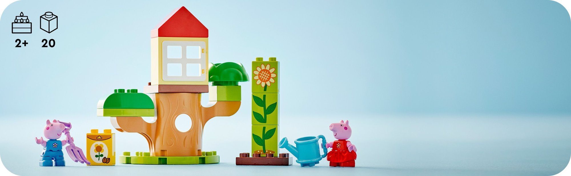 LEGO DUPLO 10431 Prasiatko Peppa – záhrada a domček na strome