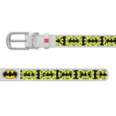 WAUDOG Kožený obojok Batman DC COMICS biely 18-24 cm, širka: 9 mm biela