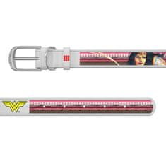 WAUDOG Kožený obojok Wonderwoman DC COMICS biely 18-24 cm, širka: 9 mm biela