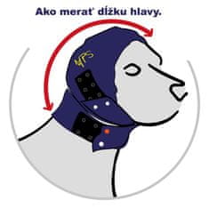 MPS Pooperačná ochrana hlavy a uší pre psa ochranná ušianka XS