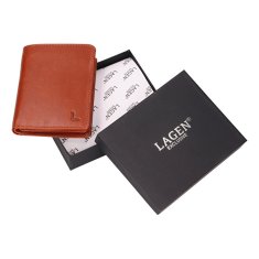 Lagen Pánska kožená peňaženka LG-7658 COGNAC
