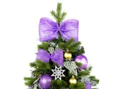 LAALU Zdobený umelý vianočný stromček FIAL POETRY II 60 cm s LED OSVETLENÍM V KVETINÁČI
