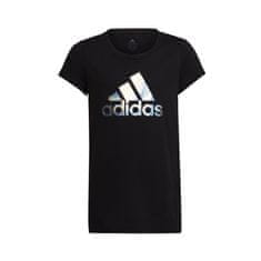 Adidas Tričko výcvik čierna L Dance Metallic Print Tee