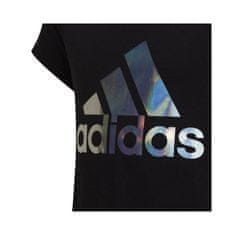 Adidas Tričko výcvik čierna L Dance Metallic Print Tee