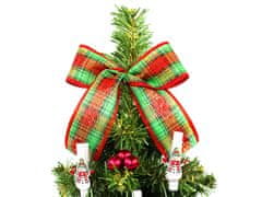 LAALU Zdobený umelý vianočný stromček s 26 ozdobami TINY 7 v kvetináči 25 cm