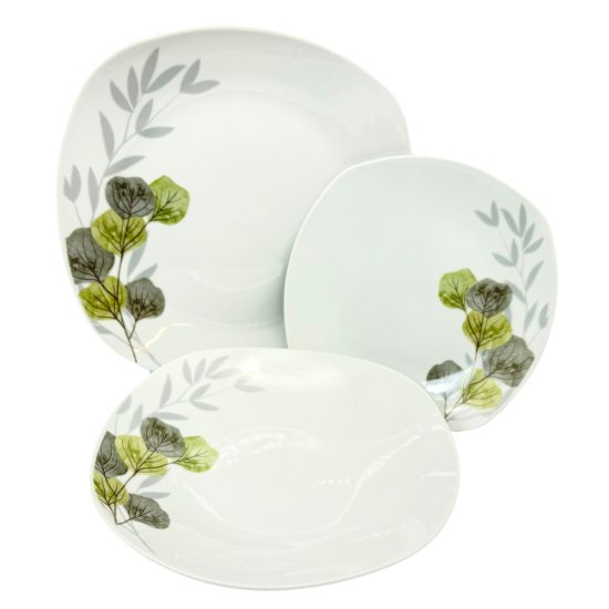 Home Elements  Porcelánová súprava tanierov, 18 kusov, Jelša