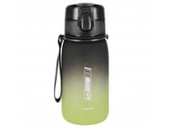 STARPAK Čierno-zelený ombre bidon s náustkom, plastová fľaša na vodu 400 ml 