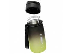 STARPAK Čierno-zelený ombre bidon s náustkom, plastová fľaša na vodu 400 ml 