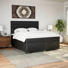 Petromila vidaXL Boxspring posteľ s matracom čierna 200x200 cm umelá koža