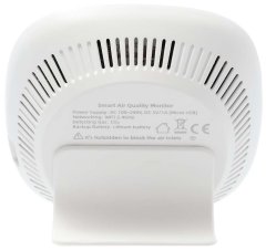 Nedis Wi-Fi chytrý monitor kvality ovzduší/ včetně displeje/ Oxid uhličitý (CO2)/ teplota / vlhkost/ černo-bílý