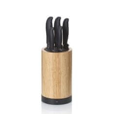 Kela Sada nožů KL-11283 ve stojanu Acida bambus černý 24,5cm 13,0cm