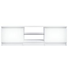 Vidaxl TV skrinka s LED svetlami biela 120x30x35,5 cm