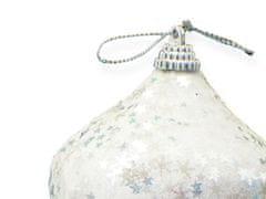 LAALU Biela fľaša s glitrami 6 cm
